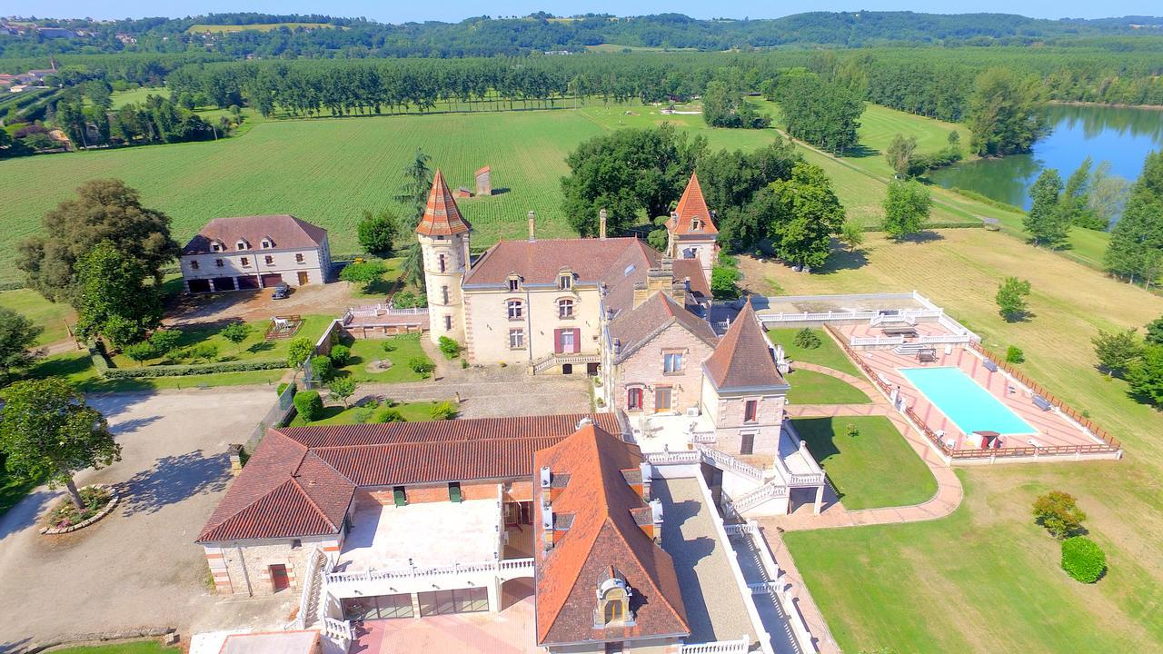 Chateau De Lastours Espalais Exterior foto